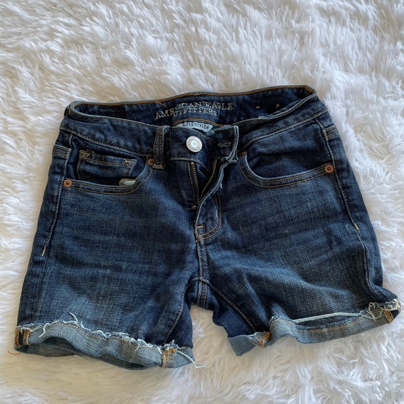 AEO super stretch midi jean shorts - Picture 3 of 4